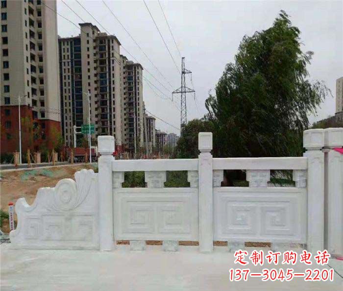 常州园林景观大理石栏板石雕 (5)