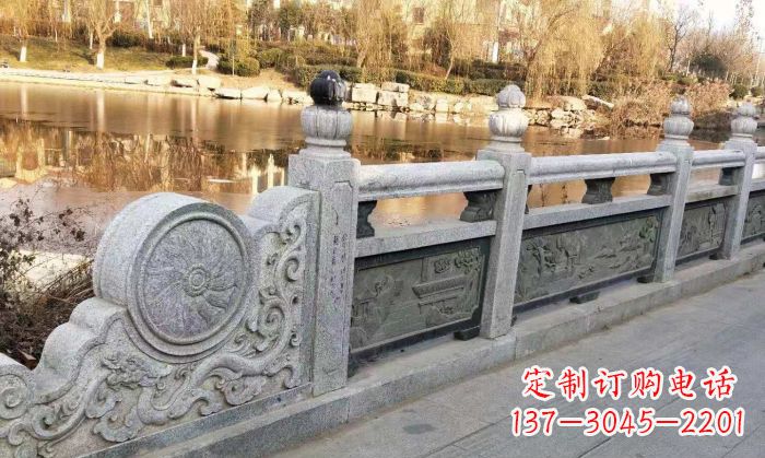 常州园林景观大理石栏板石雕 (10)