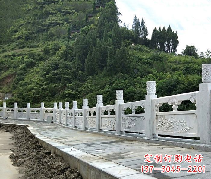 常州园林景观大理石栏板石雕_2