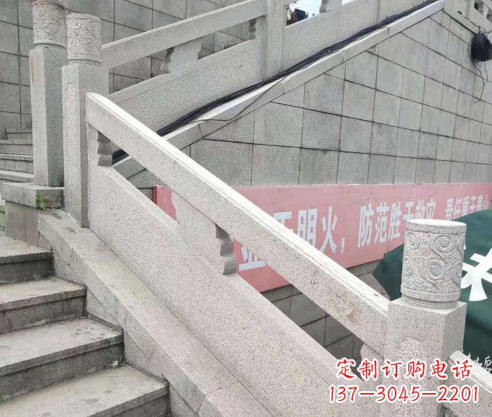 常州园林景观大理石桥栏板石雕_1 (2)