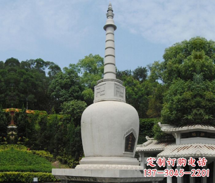 常州园林景观大理石舍利塔石雕