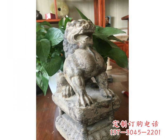 常州园林景观大理石狮子石雕