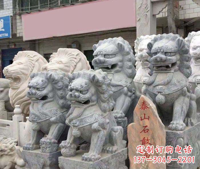 常州园林景观仿古狮子石雕