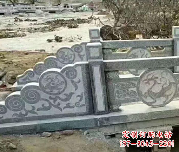 常州园林景观仿古石雕栏板 (10)
