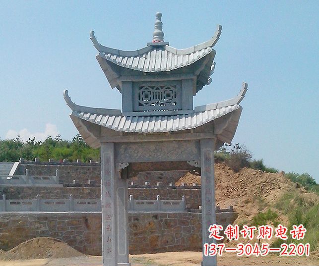 常州园林景观仿古石雕凉亭