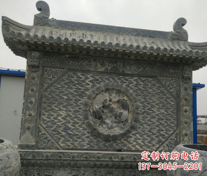 常州园林景观仿古石雕影壁