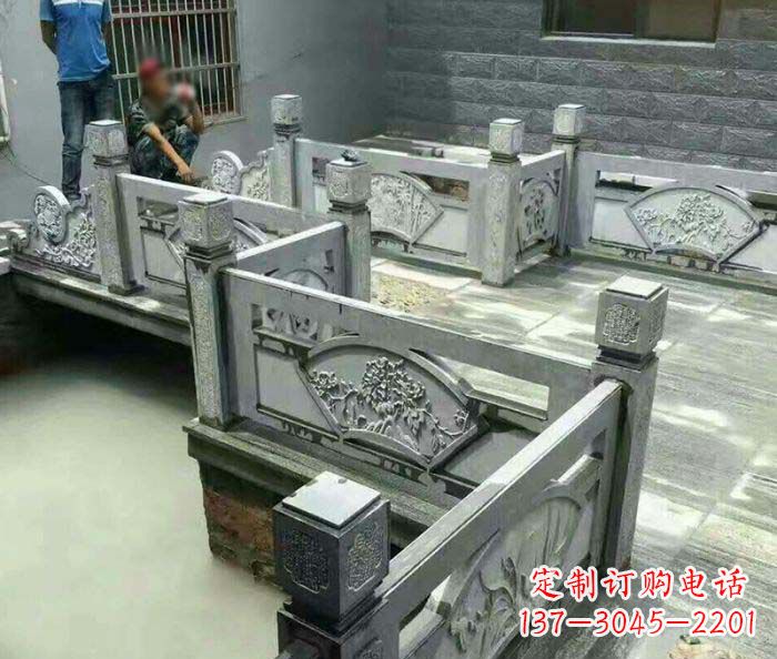 常州园林景观仿古石浮雕栏板 (4)