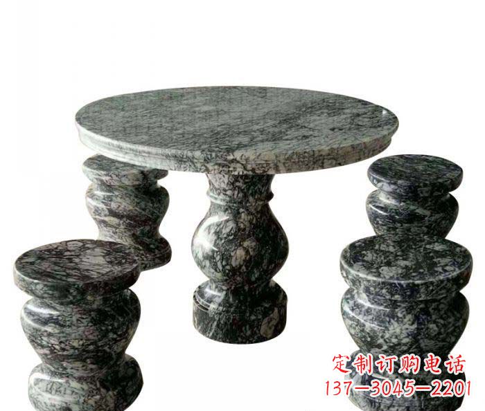 常州园林景观圆形石桌凳