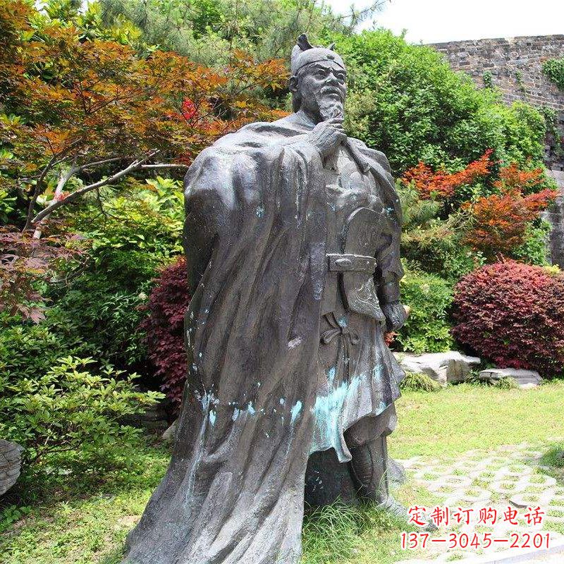 常州园林历史人物明太祖朱元璋雕塑
