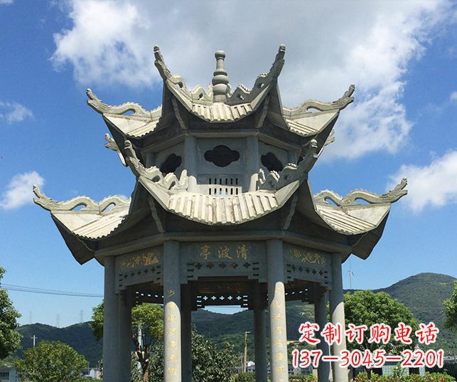 常州园林凉亭景观石雕