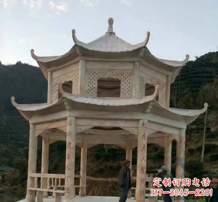 常州园林石雕凉亭