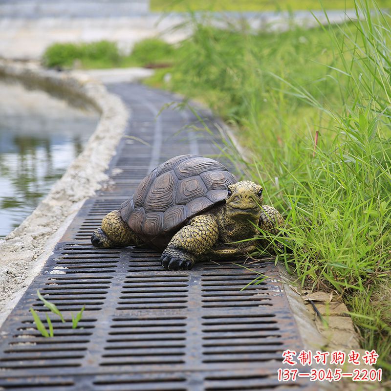 常州园林水景动物仿真乌龟雕塑