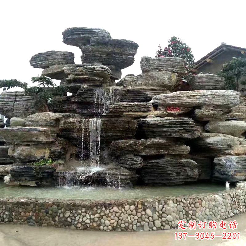 常州园林塑石假山流水