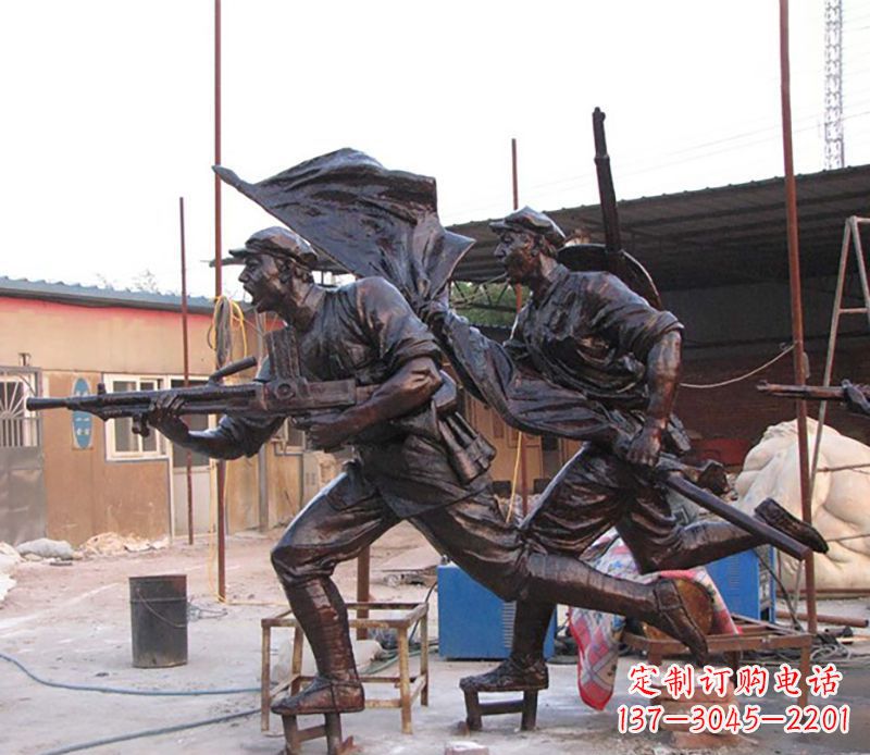 常州战士人物铜雕
