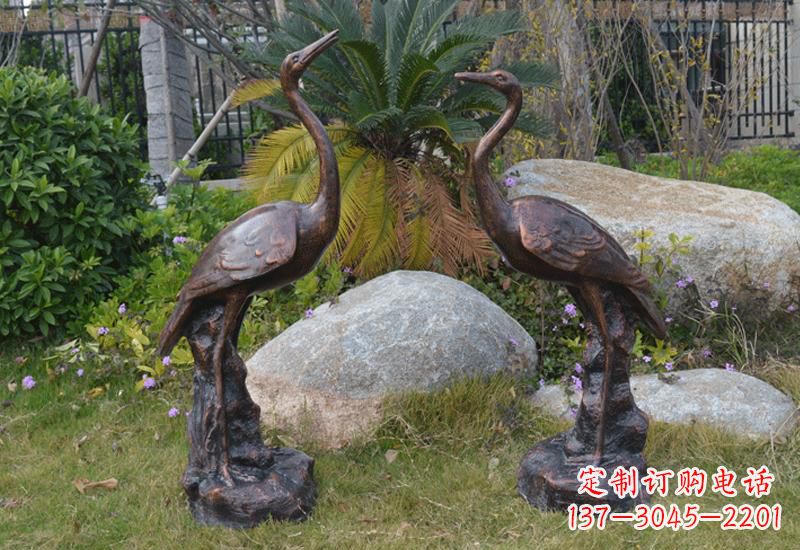 常州站立仙鹤雕塑 (2)