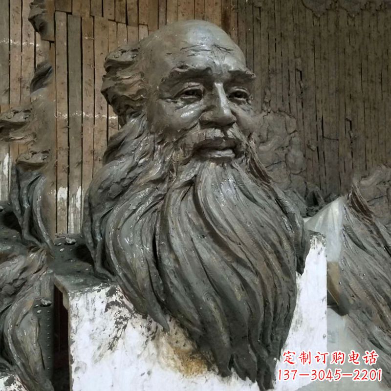 常州张大千头像雕塑泥稿