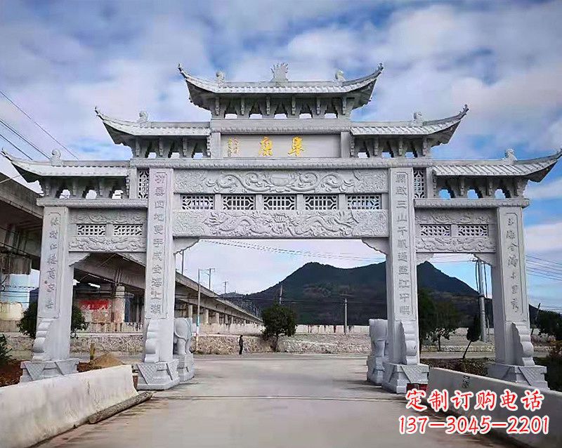 常州张掖石雕牌坊雕刻