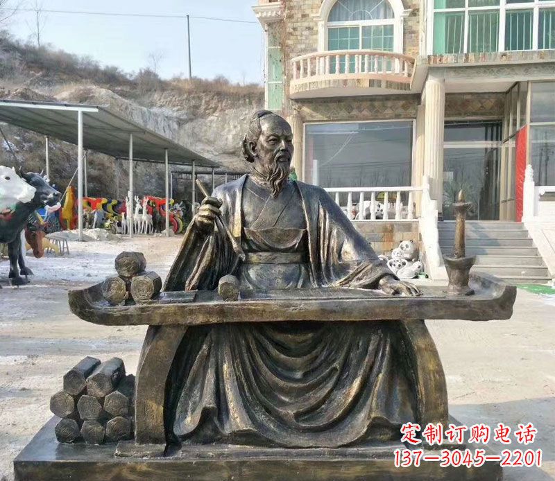 常州张仲景铜公园雕