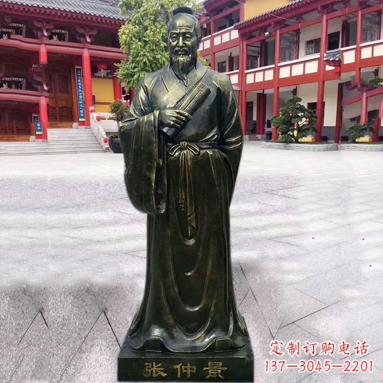 常州张仲景铜雕像
