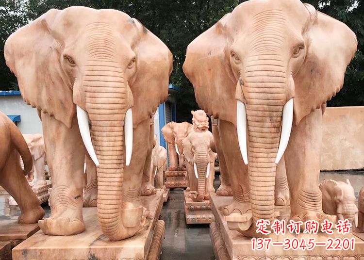 常州招财大象石雕