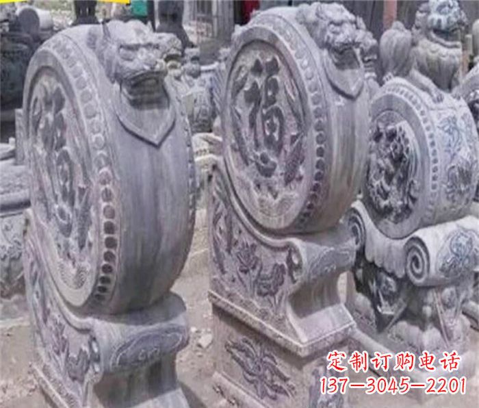 常州招财石门墩仿古抱鼓石