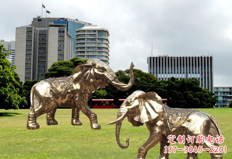 常州招财镇宅大象铜雕