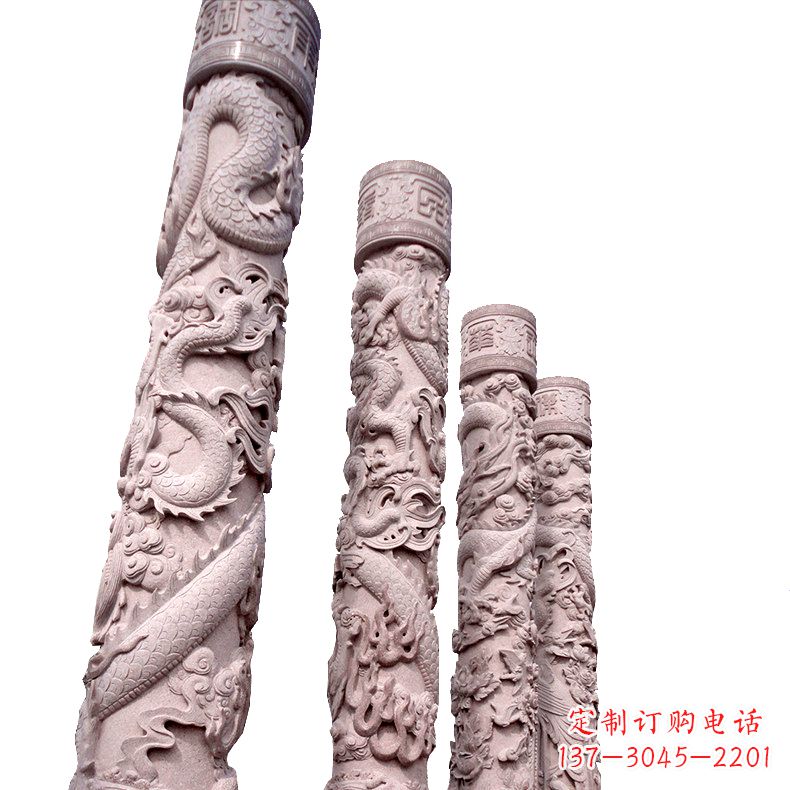 常州中国传统龙柱石雕