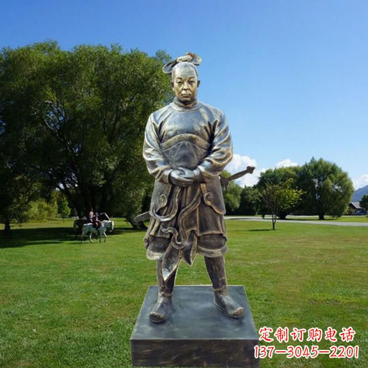 常州中国汉初三杰之韩信仿铜雕像