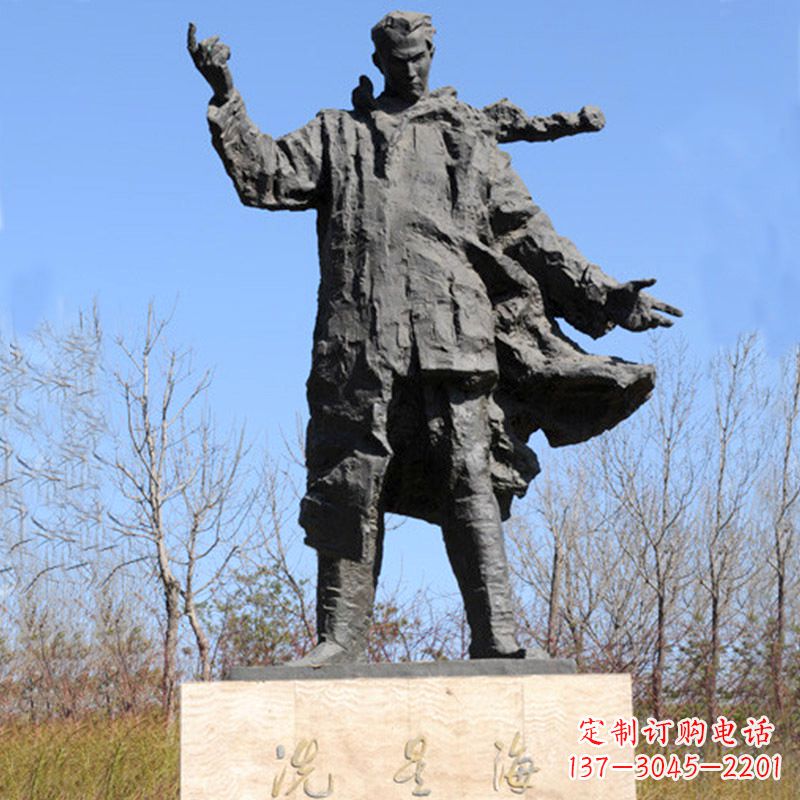 常州中国近代著名音乐家冼星海公园铸铜景观雕像