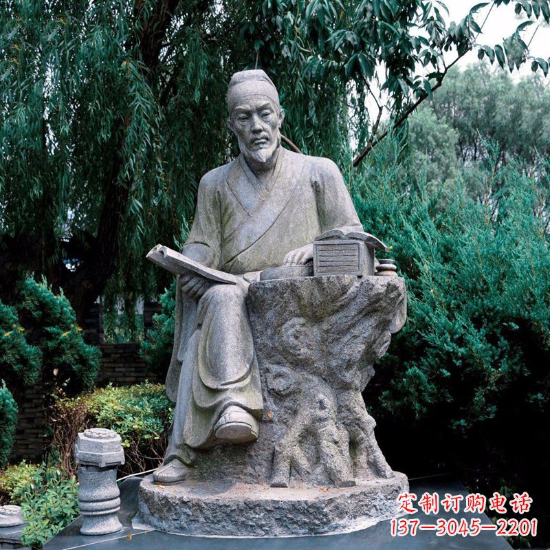 常州中国科学史中最卓越的人物沈括石雕像