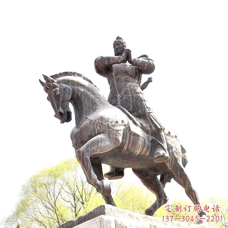 常州中国历史名人民族英雄霍去病铜雕塑