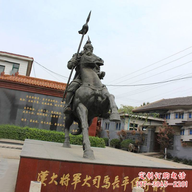 常州中国历史名人汉朝著名将领民族英雄卫青铜雕塑像