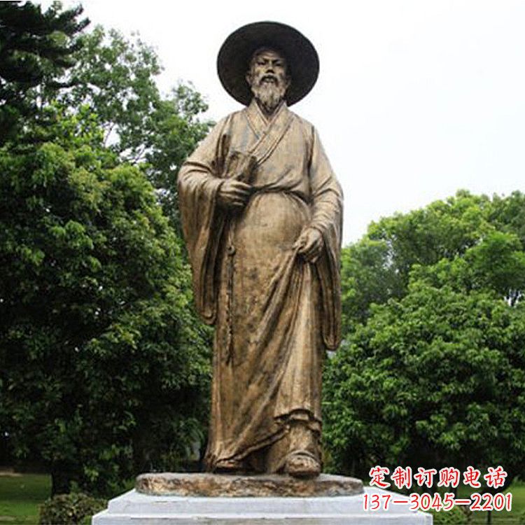 常州中国历史文化名人北宋文学家苏轼苏东坡铜雕像