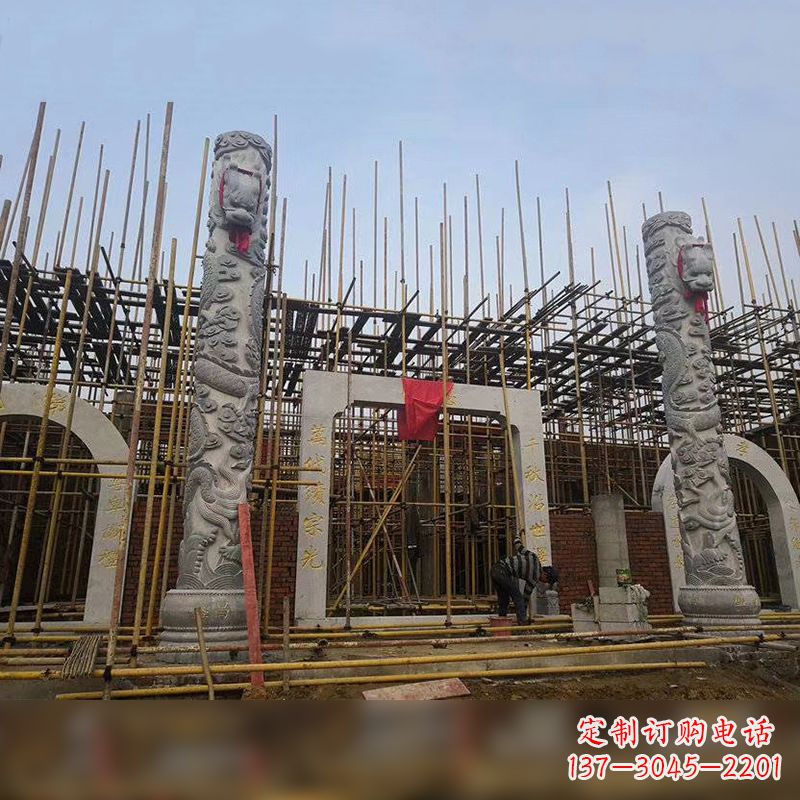 常州中国龙柱石雕