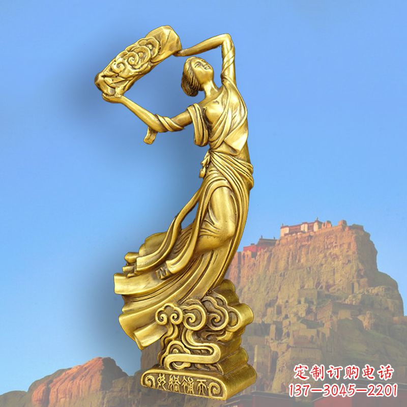常州中国上古传说“女娲补天”铸铜雕塑