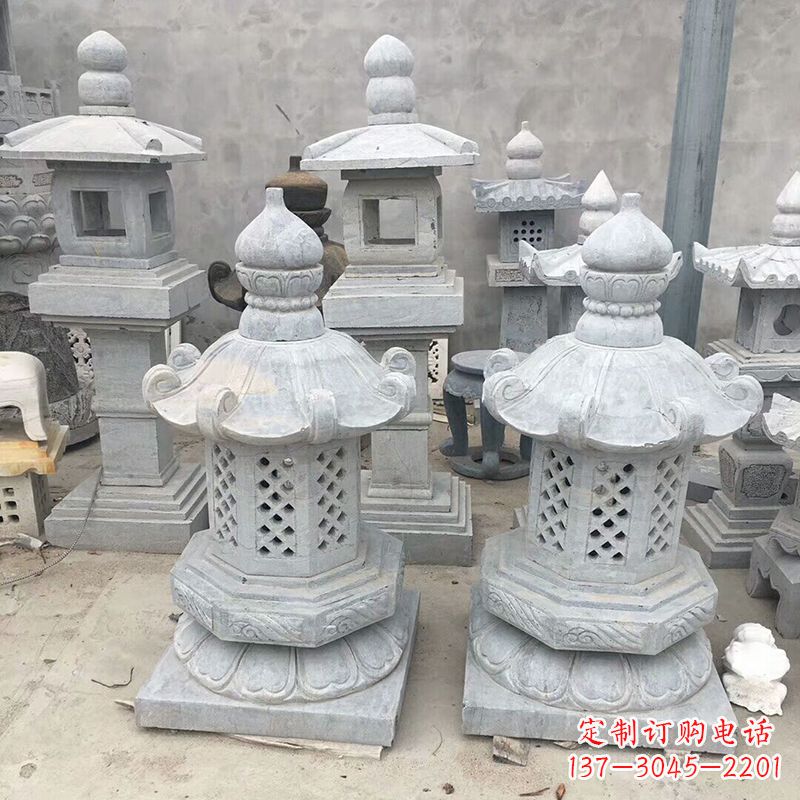 常州中式低墩石雕灯笼