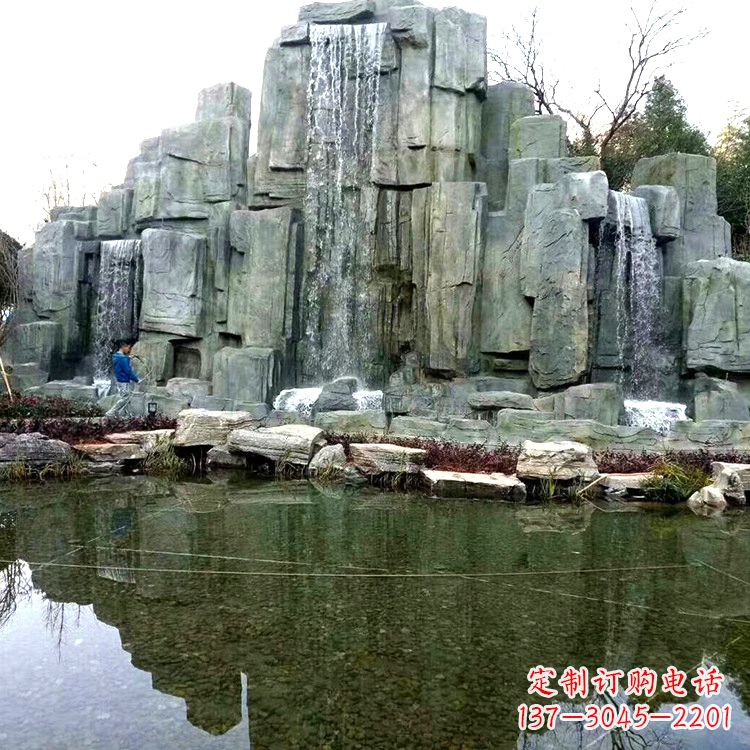 常州中式园林流水假山雕塑