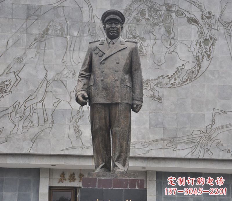 常州朱德人物铜雕