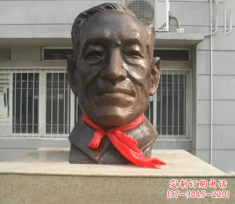 常州朱宪彝校园名人头像铜雕