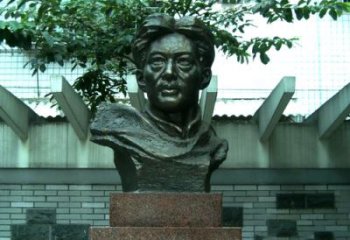 常州校园名人徐悲鸿头像雕塑
