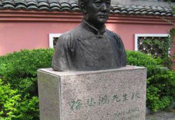 常州徐悲鸿铜雕半身像雕塑