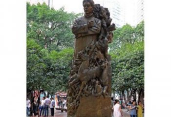 常州徐悲鸿铜雕