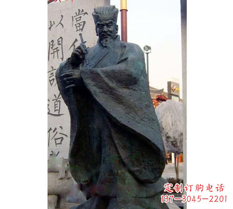 常州铸铜古代名人颜真卿