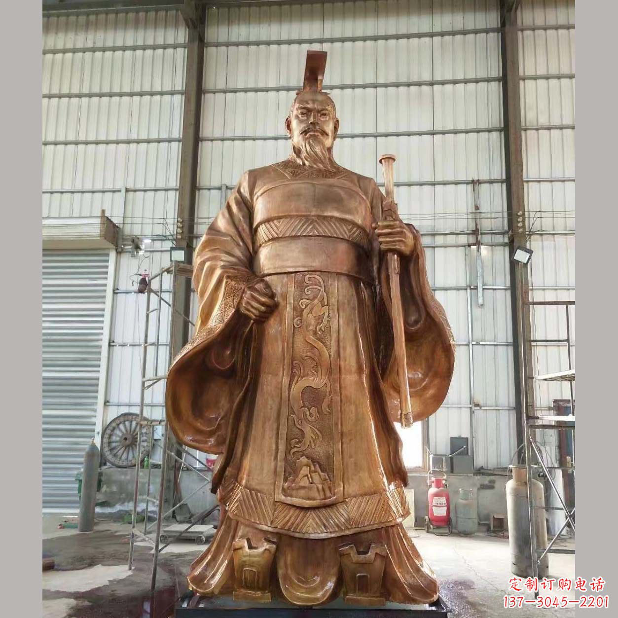 常州铸铜汉武帝雕塑