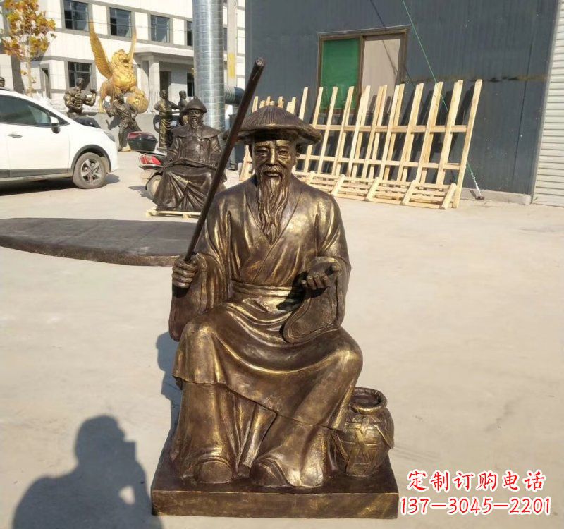 常州铸铜姜太公钓鱼