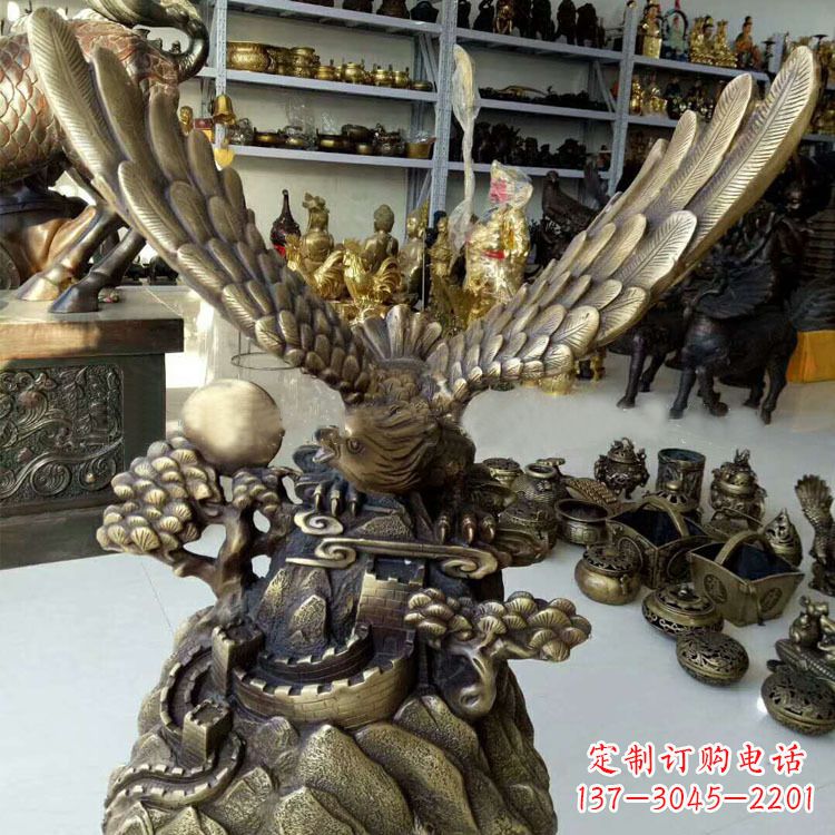 常州铸铜老鹰雕塑