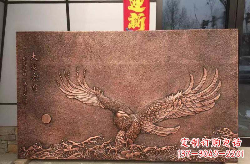 常州铸铜老鹰浮雕