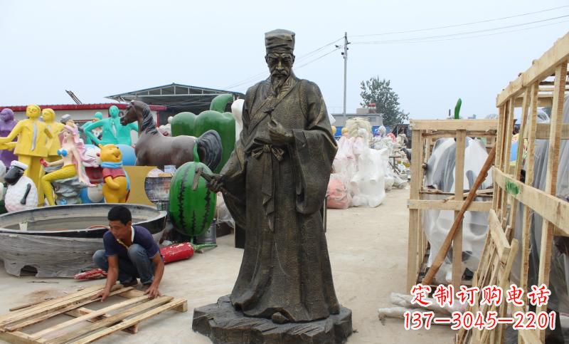 常州铸铜李时珍雕塑