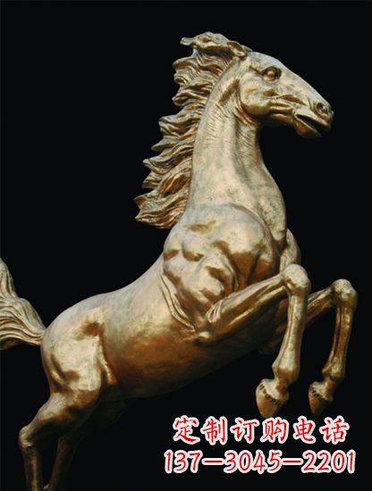 常州铸铜鎏金马儿雕塑