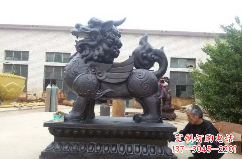 常州铸铜门口貔貅雕塑